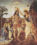 The Baptism of Christ Leonardo Da Vinci